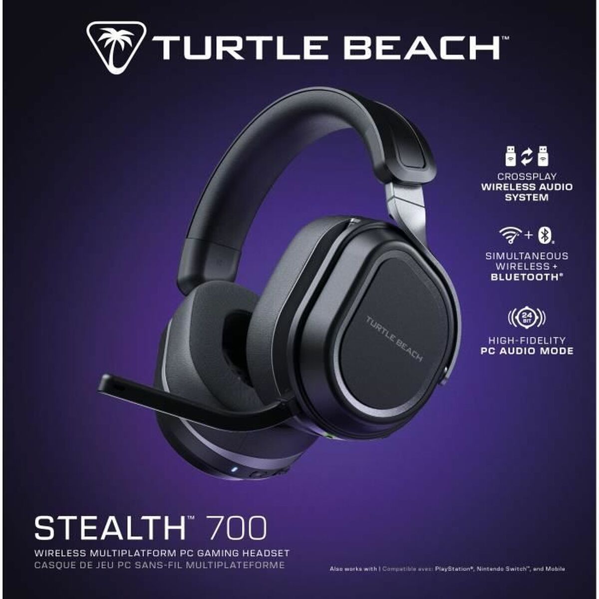 Hodetelefoner med Mikrofon Turtle Beach Stealth 700PC Svart